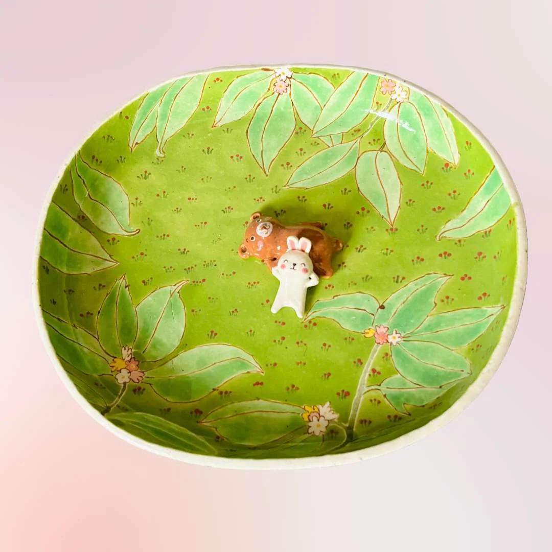 Keepsake dishes, an example of our handcrafted ceramic collection